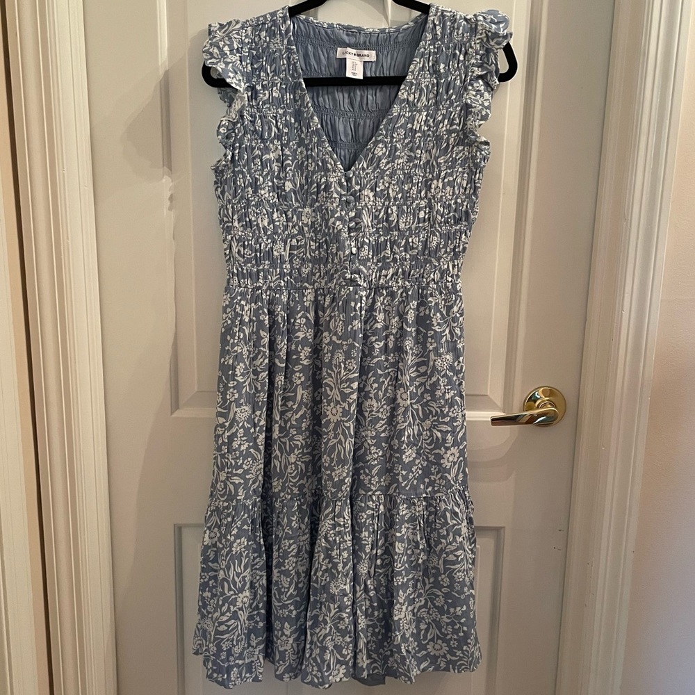 Lucky Brand Blue Floral Dress